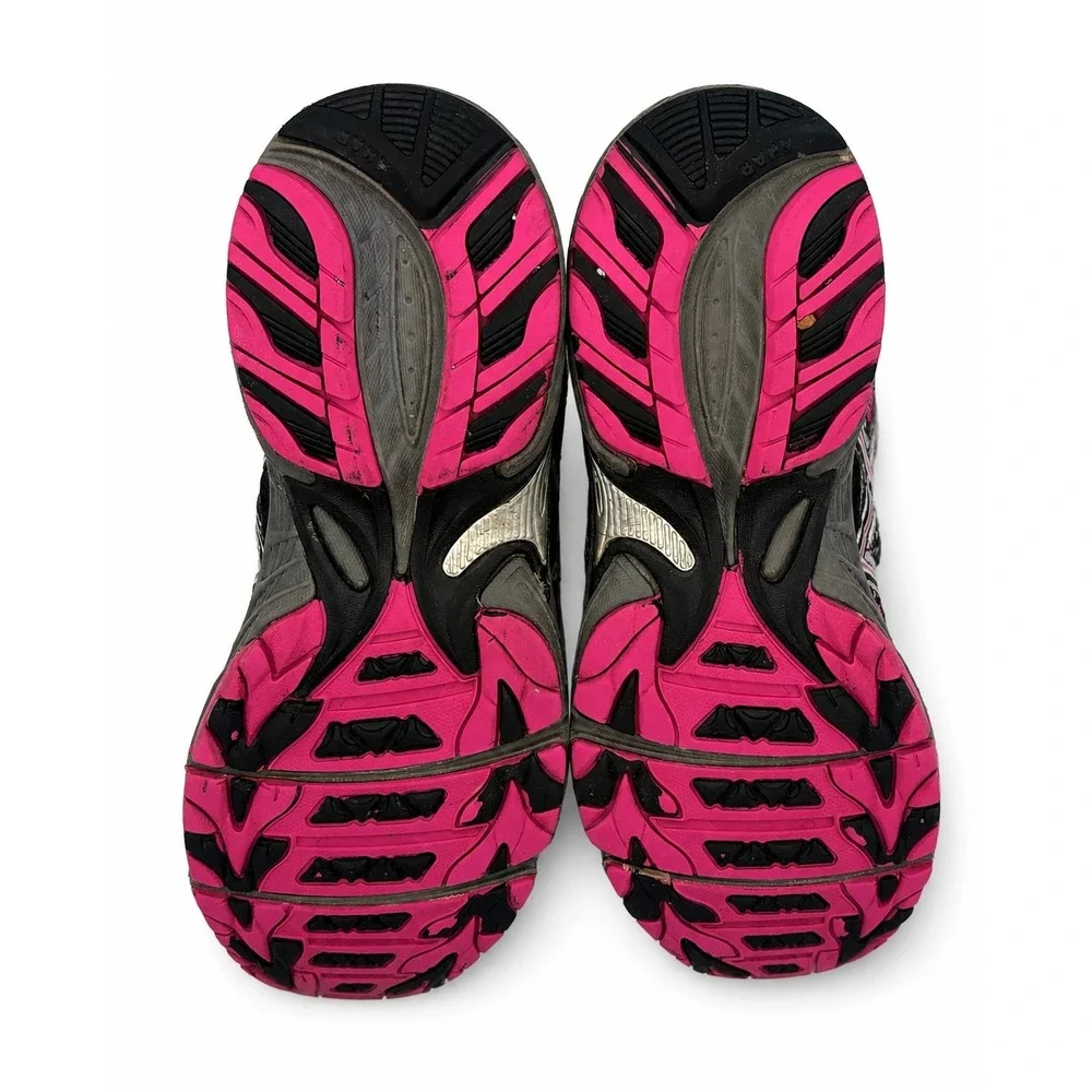 Asics Gel-Venture 4 Women's 8 Trail Running Shoes Black Pink Athletic Sneakers